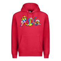 Cardinal pride ribbon Premium Hoodie - Zillion Design Studio