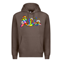 Coffee pride ribbon Premium Hoodie - Zillion Design Studio