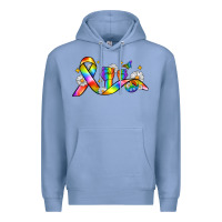 Colony Blue pride ribbon Premium Hoodie - Zillion Design Studio