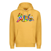 Mustard pride ribbon Premium Hoodie - Zillion Design Studio