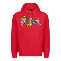 Red pride ribbon Premium Hoodie - Zillion Design Studio