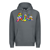 Rock pride ribbon Premium Hoodie - Zillion Design Studio