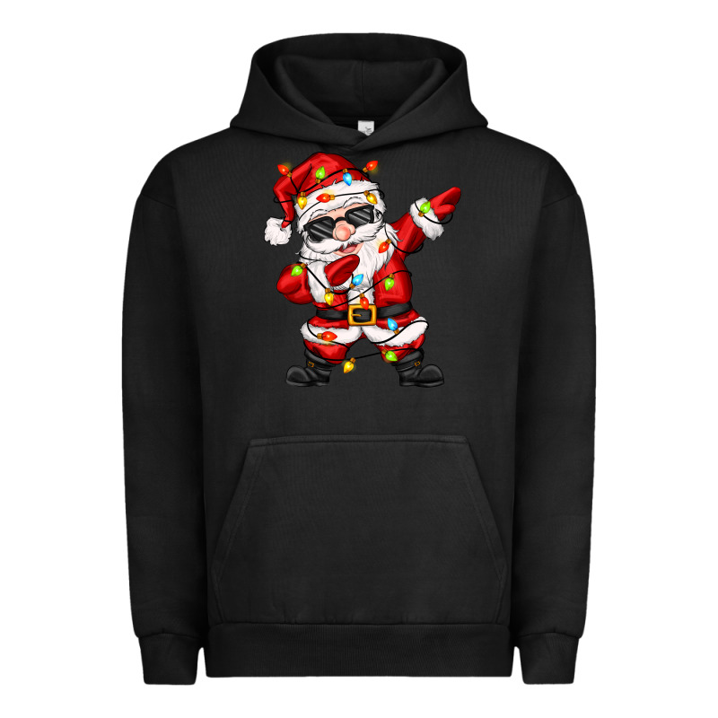 Dabbing Santa With Christmas Lights Urban Hoodie by Zillion Design Studio | Teevron