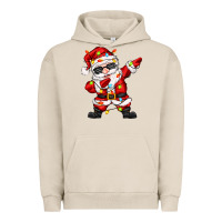 Pigment French Oak dabbing santa with christmas lights Urban Hoodie - Zillion Design Studio