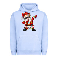 Pigment Grape Ice dabbing santa with christmas lights Urban Hoodie - Zillion Design Studio