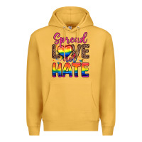 Mustard spread love not hate Premium Hoodie - Zillion Design Studio