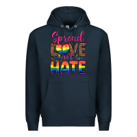 Navy spread love not hate Premium Hoodie - Zillion Design Studio