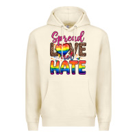 Sandshell spread love not hate Premium Hoodie - Zillion Design Studio