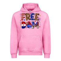 Fuchsia Pink fourth of july freedom Urban Hoodie - texasbilliewilder