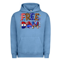 Pigment Pebble Blue fourth of july freedom Urban Hoodie - texasbilliewilder