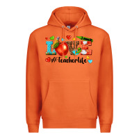 Carrot love teacher life Premium Hoodie - texasbilliewilder