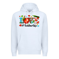 White love teacher life Premium Hoodie - texasbilliewilder