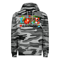 Slate Camo love teacher life Premium Hoodie - texasbilliewilder