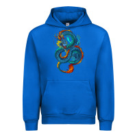 Cobalt blue dragon Urban Hoodie - RanaPortraitStore