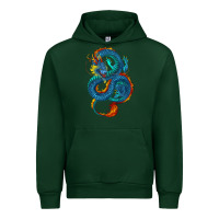 Foreset Green blue dragon Urban Hoodie - RanaPortraitStore