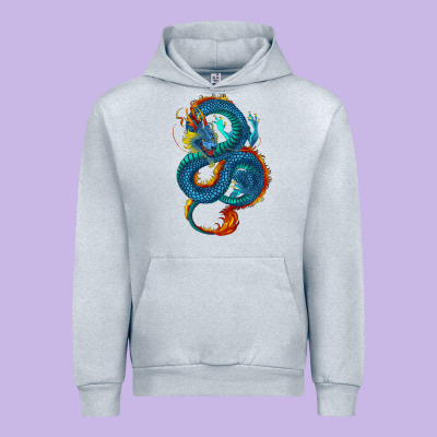 Urban Hoodie blue dragon