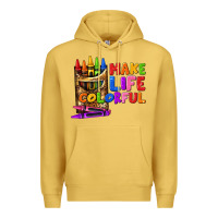 Antique Gold make life colorful Premium Hoodie - texasbilliewilder