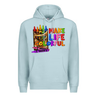 Blue Mist make life colorful Premium Hoodie - texasbilliewilder