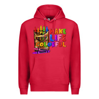 Cardinal make life colorful Premium Hoodie - texasbilliewilder