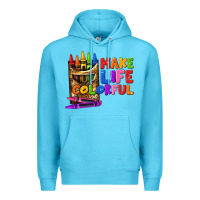 Ocean Blue make life colorful Premium Hoodie - texasbilliewilder