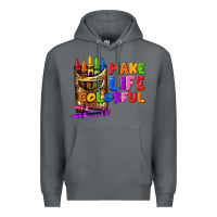Rock make life colorful Premium Hoodie - texasbilliewilder