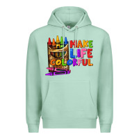 Seafoam make life colorful Premium Hoodie - texasbilliewilder