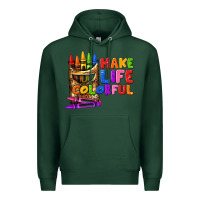 Sports Green make life colorful Premium Hoodie - texasbilliewilder
