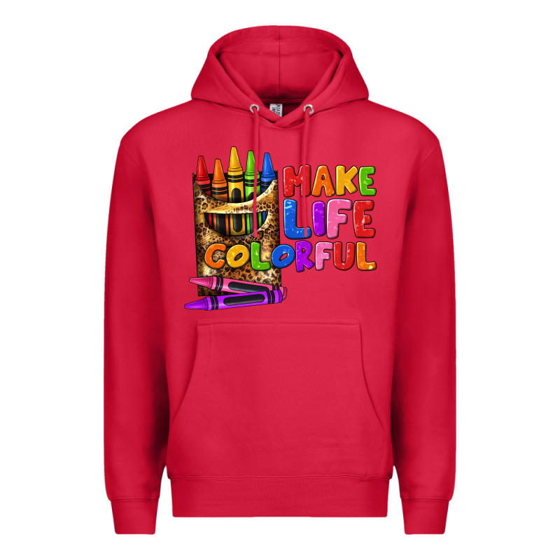 Make Life Colorful Premium Hoodie by texasbilliewilder | Teevron