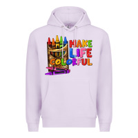 Lilac make life colorful Premium Hoodie - texasbilliewilder