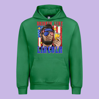 Urban Hoodie drinking like lincoln
