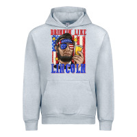 Heather Grey drinking like lincoln Urban Hoodie - texasbilliewilder