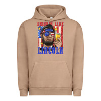 Pigment Burro drinking like lincoln Urban Hoodie - texasbilliewilder