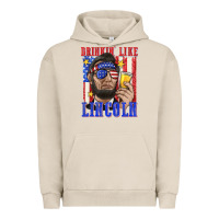 Pigment French Oak drinking like lincoln Urban Hoodie - texasbilliewilder