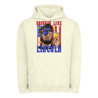 Pigment Pistachio drinking like lincoln Urban Hoodie - texasbilliewilder