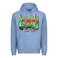 Colony Blue sounds gay i m in Premium Hoodie - Zillion Design Studio