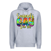 Heather Grey sounds gay i m in Premium Hoodie - Zillion Design Studio