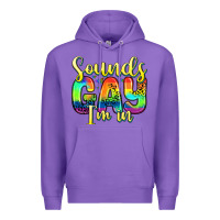 Purple sounds gay i m in Premium Hoodie - Zillion Design Studio