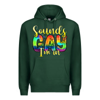 Sports Green sounds gay i m in Premium Hoodie - Zillion Design Studio