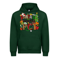Forest Green santa's favorite pct Urban Hoodie - Zillion Design Studio