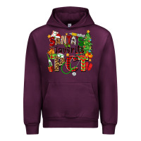 Mauve Wine santa's favorite pct Urban Hoodie - Zillion Design Studio