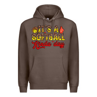 Coffee it s a softball kinda day Premium Hoodie - Zillion Design Studio