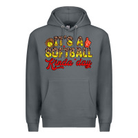 Rock it s a softball kinda day Premium Hoodie - Zillion Design Studio
