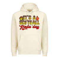 Sandshell it s a softball kinda day Premium Hoodie - Zillion Design Studio