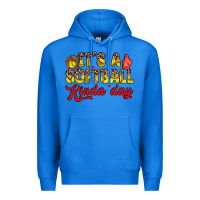 True Royal it s a softball kinda day Premium Hoodie - Zillion Design Studio