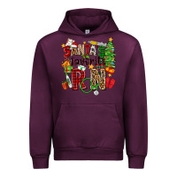 Mauve Wine santa's favorite rn Urban Hoodie - Zillion Design Studio