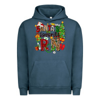 Pigment Midnight Navy santa's favorite rn Urban Hoodie - Zillion Design Studio