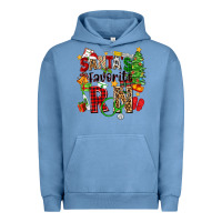 Pigment Pebble Blue santa's favorite rn Urban Hoodie - Zillion Design Studio