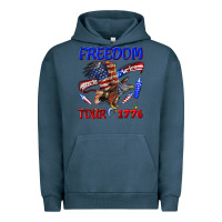 Pigment Midnight Navy freedom born to be free tour 1776 Urban Hoodie - texasbilliewilder