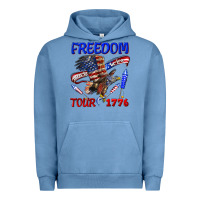 Pigment Pebble Blue freedom born to be free tour 1776 Urban Hoodie - texasbilliewilder