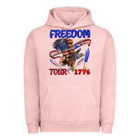 Pigment Salmon freedom born to be free tour 1776 Urban Hoodie - texasbilliewilder